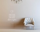 Love is Quotes Wall Decal Love Vinyl Art Stickers
